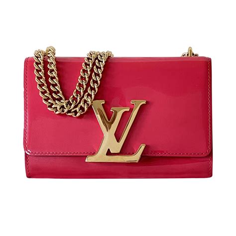 lv pink patent leather clutch bag|Louis Vuitton Vernis Patent Leather Louise Clutch .